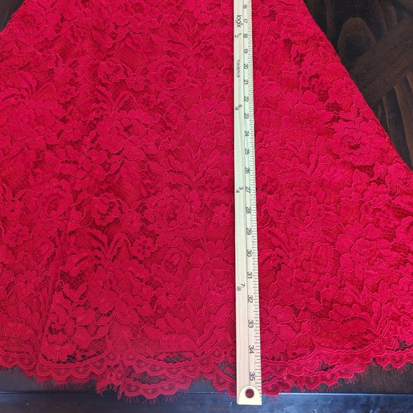Draper James Blooming Lace Red Dress Christmas Holiday - Picture 6 of 10